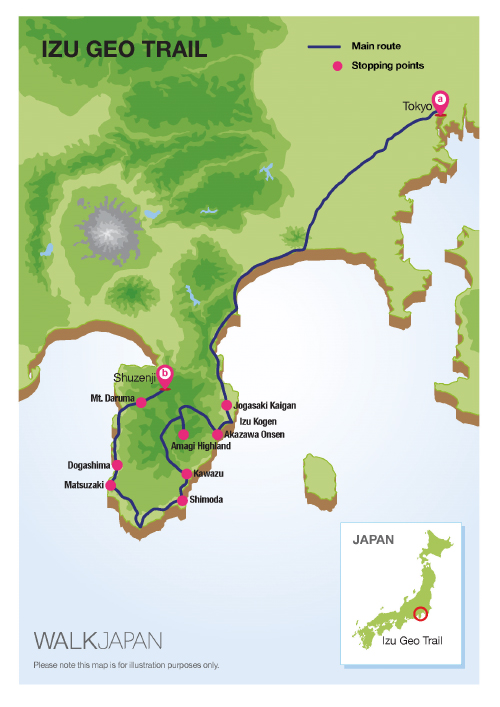 Izu Japan Map