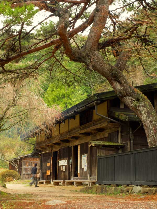 Teahouse at Otsumago on self guided Nakasendo Way Trail